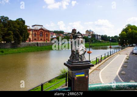 Uzhhorod, Ucraina - 24 agosto 2023: Mini scultura della Statua della libertà Foto Stock