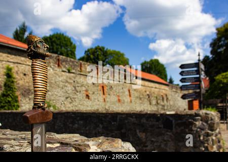 Uzhhorod, Ucraina - 24 agosto 2023: Mini scultura Laborec Foto Stock