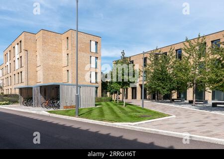 Hox Park Halls of residence, nuovo alloggio per studenti vicino a Egham, Surrey, Inghilterra, Regno Unito, per gli studenti della University of London Royal Holloway, 2023 Foto Stock