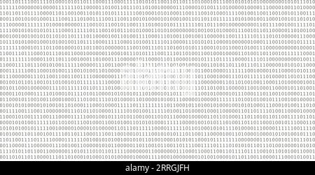 Cifre dei dati binari digitali e sfondo del codice binario di streaming Foto Stock