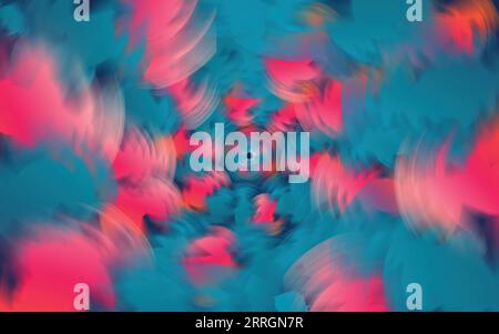 Illustrazione di sfondo astratta di sfocatura radiale spugna Illustrazione Vettoriale