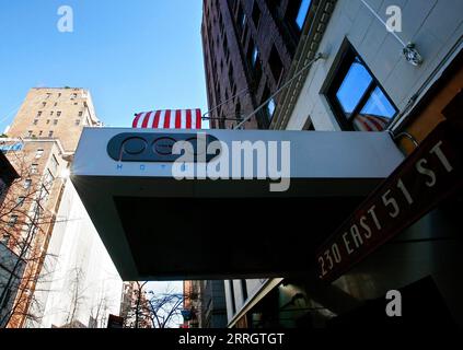 Manhattan, New York, USA, 20080317: L'hotel POD offre alloggi alla moda ad un prezzo relativamente economico. Foto: Orjan F. Ellingvag/ Dagens Naringsliv Foto Stock