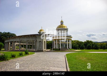 Hoshiv, Ucraina - 30 agosto 2023: Complesso monastico basiliano a Yasna Hora a Hoshiv, Ucraina Foto Stock