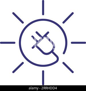 Concetto di energia solare Illustrazione Vettoriale