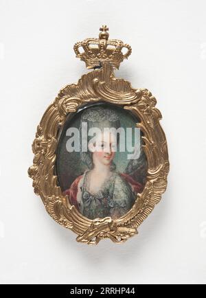 Giuliana Maria di Brunswick-Wolfenb&#xfc;ttel (1729-1796), Regina di Danimarca e Norvegia, XVIII secolo. Foto Stock