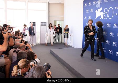 Lido di Venezia, Italia. 8 settembre 2023. Michel Franco partecipa a una photocall per il film "memoria" alla 80° Mostra Internazionale d'Arte cinematografica di Venezia l'8 settembre 2023. © foto: Cinzia Camela. Credito: Live Media Publishing Group/Alamy Live News Foto Stock