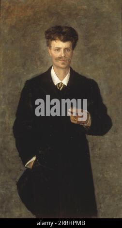 August Strindberg, 1849-1912, 1885. Foto Stock