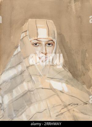 Beduin Girl, 1886 anni. Foto Stock