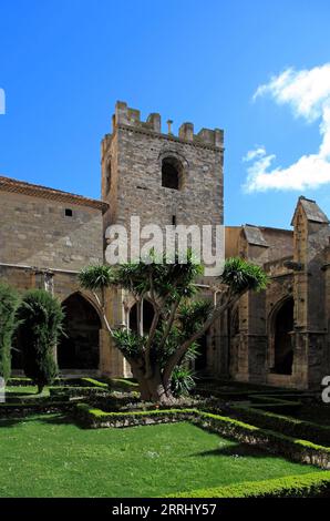 Palazzo degli Arcivescovi, St Just e Cattedrale di St-Pasteur. Piazza del Municipio. Narbonne, Occitanie, Francia Foto Stock
