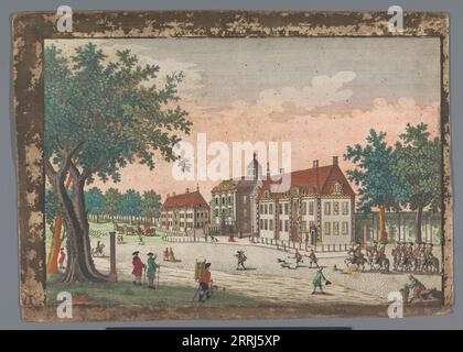 Vista del Palazzo Huis ten Bosch a l'Aia, 1742-1801. Foto Stock