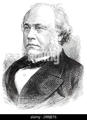 Signor R. H. Dana, 1876 anni. "Il Senato degli Stati Uniti ha respinto, per motivi di partito o personali, la nomina del Presidente Grant di questo gentiluomo... come Ministro americano a Londra... all'età di diciannove anni, il signor R. H. Dana, essendo costretto a rinunciare ai suoi studi ad Harvard in conseguenza del fallimento della sua vista, sono andato in mare in un mercantile come marinaio comune. Al suo ritorno scrisse e pubblicò una descrizione molto grafica dei suoi viaggi nel noto libro intitolato "due anni prima dell'albero". La sua vista fu completamente restaurata, riprese i suoi studi, si laureò Foto Stock