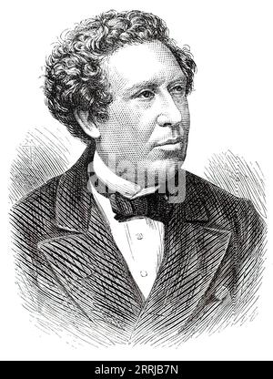 Il defunto Dr. Letheby, City Officer of Health, 1876. Incisione da una fotografia dei signori Barraud e Jerrard. Henry Letheby '...era un docente di chimica e tossicologia...[e] l'autore di molte indagini e relazioni utili riguardanti lo stato sanitario della metropoli [Londra]...Una serie di articoli da lui scritti in "The Lancet" conteneva molti consigli sul modo di condurre esami post-mortem in caso di sospetto omicidio da parte di veleno...dalla sua nomina a ufficiale medico della salute per la City di Londra, con cui si è Unito a quello dell'analista chimico nel servizio Foto Stock