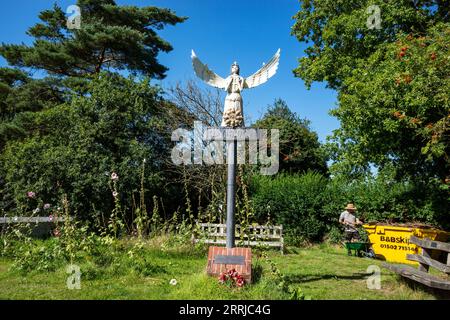 Blythburgh, insegna Suffolk UK Foto Stock