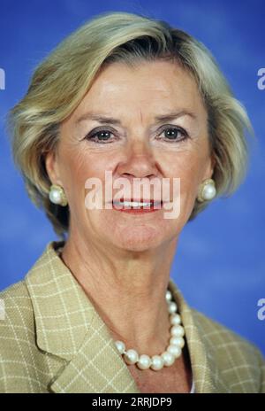 Elisabeth Liz Mohn, deutsche Verlegerin und Medienunternehmerin, Vorsitzende des Vorstands der Bertelsmann-Stiftung, Ehefrau des Verlegers Reinhard Mohn, Ritratto, circa 1992. Foto Stock