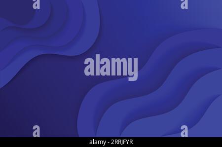 Liquido liquido bellissimo colore blu sfondo astratto Illustrazione Vettoriale