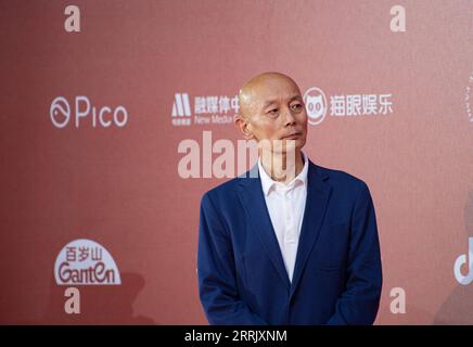220813 -- PECHINO, 13 agosto 2022 -- l'attore GE You si trova sul tappeto rosso del 12° Festival internazionale del cinema di Pechino, capitale della Cina, 12 agosto 2022. CHINA-BEIJING-INTERNATIONAL FILM FESTIVAL-RED CARPET CN CHENXZHONGHAO PUBLICATIONXNOTXINXCHN Foto Stock