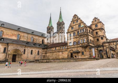 Cattedrale di Bamberga, alta Franconia, Baviera, Germania Foto Stock