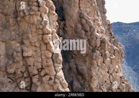 Tenerife, Isola delle Canarie, Parco Nazionale Pico del Teide, roccia vulcanica, struttura Foto Stock