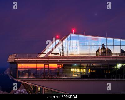 Serata estiva sullo Zugspitze, Foto Stock