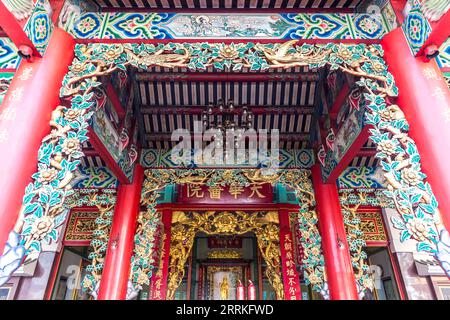 Santuario Guan Yin, Fondazione Thien Fah, Chinatown, Bangkok, Thailandia, Asia Foto Stock