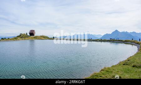 Austria, Tirolo, Zillertal, la Cappella del granato di Mario Botta. Foto Stock