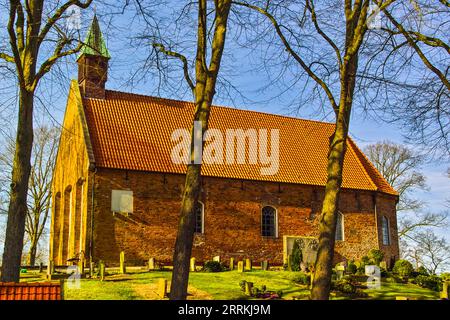 St Dioniso sulla Holler Sandberg, Holle nell'Huntemarsch Foto Stock