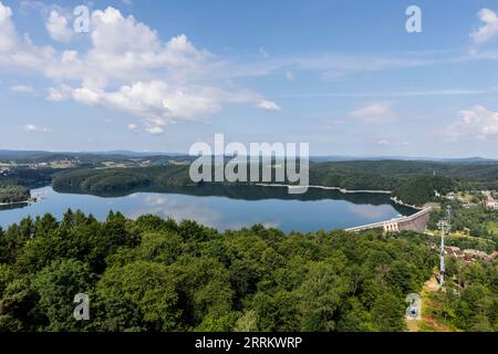 Europa, Polonia, Podkarpackie Voivodeship, Lago Solina Foto Stock