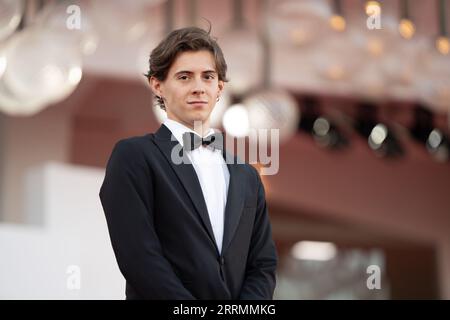 Venezia, Italia. 7 settembre 2023. VENEZIA, ITALIA - SETTEMBRE 07: Filippo Giulini partecipa a un Red carpet per il film ''Lubo'' alla 80 Mostra Internazionale d'Arte cinematografica di Venezia il 7 settembre 2023 a Venezia. (Foto di Luca Carlino/NurPhoto)0 crediti: NurPhoto SRL/Alamy Live News Foto Stock