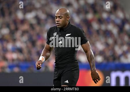 Julien Mattia/le Pictorium - partita di apertura della Coppa del mondo di rugby Francia, nuova Zelanda. , . Francia/Seine-Saint-Denis/Saint-Denis - Mark Telea durante la partita di apertura della Coppa del mondo di rugby 2023 tra gli All-Blacks e il XV de France, allo Stade de France, l'8 settembre 2023. Crediti: LE PICTORIUM/Alamy Live News Foto Stock