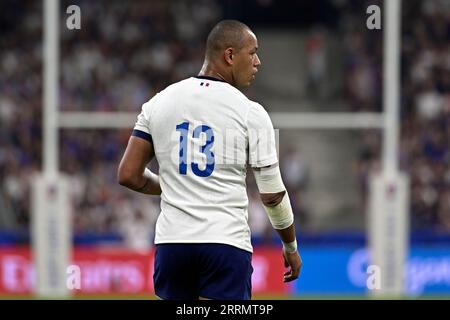 Julien Mattia/le Pictorium - partita di apertura della Coppa del mondo di rugby Francia, nuova Zelanda. , . Francia/Seine-Saint-Denis/Saint-Denis - Gael Fickou alla partita di apertura della Coppa del mondo di rugby 2023 tra gli All-Blacks e il XV de France, allo Stade de France, 8 settembre 2023. Crediti: LE PICTORIUM/Alamy Live News Foto Stock