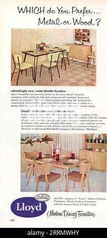 Vintage 'Good Housekeeping' ottobre 1953 Issue Advert, USA Foto Stock