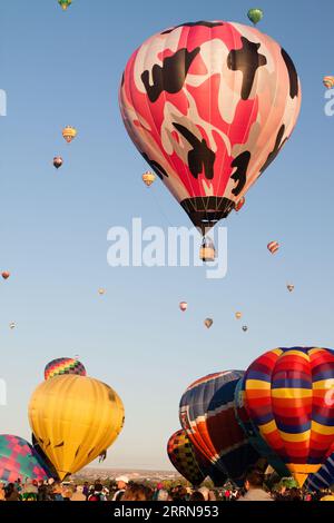 Albuquerque Balloon Fiesta liftoff Foto Stock