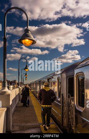 40Th Street - Lowery Street Subway Station Sunnyside Queens   New York New York, Stati Uniti d'America Foto Stock