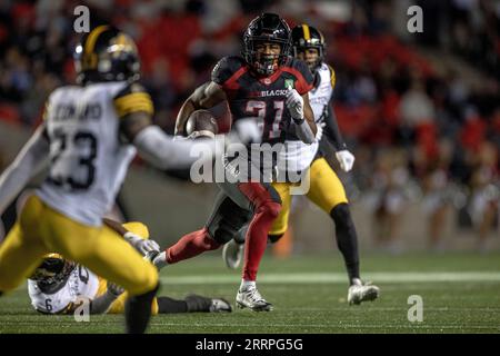 Ottawa, Canada. 8 settembre 2023. Devonte Williams (31) degli Ottawa Redblacks gioca nella stagione regolare della Canadian Football League tra Ottawa Redblacks e gli Hamilton Tiger-Cats. I Tiger-Cats vinsero 27-24. Foto Stock