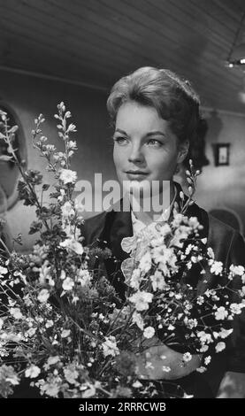 Christine, Spielfilm nach dem Schauspiel "Liebelei" von Arthur Schnitzler, Frankreich/Italien 1958, Regie: Pierre Gaspard-Huit, Darsteller: Romy Schneider Foto Stock