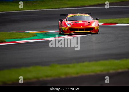 21 KOIZUMI Hiroshi (jpn), MANN Simon (usa), COZZOLINO Kei (jpn), AF Corse, Ferrari 488 GTE Evo, azione durante la 6 ore di Fuji 2023, 6° prova del Campionato Mondiale di Endurance 2023 FIA, dal 7 al 10 settembre 2023 sulla Fuji Speedway, a Oyama, Giappone Foto Stock