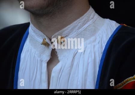 Sant'Antioco, Sardegna - 04.16.2018: Processione religiosa di Sant'Antioco Foto Stock