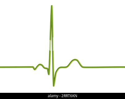 Ritmo cardiaco sano, illustrazione Foto Stock