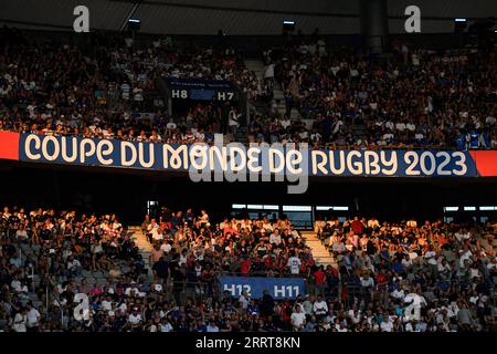 Julien Mattia/le Pictorium - partita di apertura della Coppa del mondo di rugby Francia, nuova Zelanda. 8 settembre 2023. Francia/Seine-Saint-Denis/Saint-Denis - partita di apertura della Coppa del mondo di rugby 2023 tra gli All-Blacks e il XV de France, allo Stade de France, 8 settembre 2023. Crediti: LE PICTORIUM/Alamy Live News Foto Stock