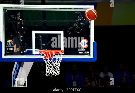 Asia Arena, Manila, Filippine. 8 settembre 2023. Vista generale, 8 SETTEMBRE 2023 - pallacanestro - Coppa del mondo FIBA 2023 - semifinali partita tra USA 111-113 Germania al Mall of Asia Arena, Manila, Filippine. Credito: SportsPressJP/AFLO/Alamy Live News Foto Stock