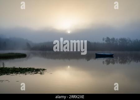 Loch Achy, i Trossachs, Scozia Foto Stock