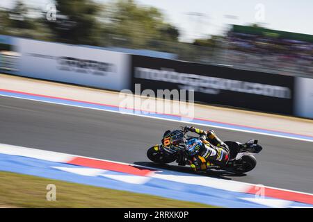 San Marino. 9 settembre 2023. BOLOGNA, BO - 09.09.2023: MOTOGP SAN MARINO e RIVIERA DE RIMINI - Motorcycle - MotoGP - GP di San Marino e Riviera di Rimini - Sprint Race della dodicesima tappa del Campionato del mondo MotoGP, che si terrà sul circuito Marco Simoncelli di Misano, questo sabato (09). Nella foto è Luca Marini (#LM10), italiano, in gara per il Mooney VR46 Racing Team. (Foto: Luca Castro/Fotoarena) crediti: Foto Arena LTDA/Alamy Live News Foto Stock