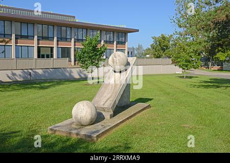 Università statale di New York a New Paltz (SUNY New Paltz). Lo Smiley Art Building ospita il programma di educazione artistica nell'area della Fondazione Foto Stock