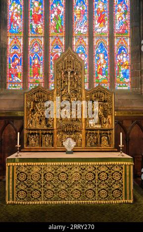 Il Trittico Brougham nella cattedrale di Carlisle, Carlisle, Cumbria Foto Stock