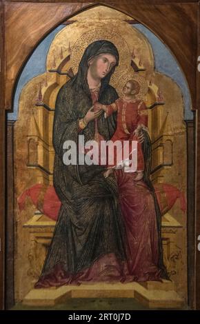 Paolo Veneziano: Madonna con bambino (1320-1324) Foto Stock