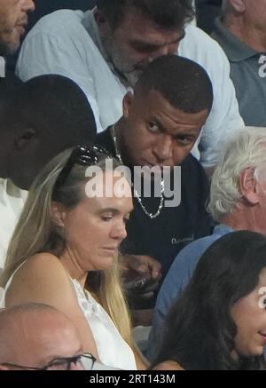 Saint Denis, Francia. 8 settembre 2023. Kylian Mbappé durante la Coppa del mondo 2023, Pool Una partita di rugby a 15 tra la Francia. Foto di Laurent Lairys/ABACAPRESS.COM Credit: Abaca Press/Alamy Live News Foto Stock