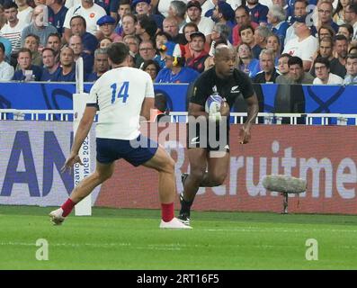 Saint Denis, Francia. 8 settembre 2023. Durante la Coppa del mondo 2023, Pool Una partita di rugby a 15 tra Francia e nuova Zelanda l'8 settembre 2023 allo Stade de France di Saint-Denis vicino a Parigi, Francia - foto Laurent Lairys/DPPI Credit: DPPI Media/Alamy Live News Foto Stock