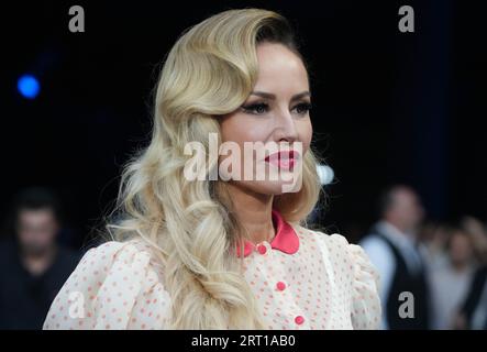 Adriana Karembeu durante la Coppa del mondo 2023, Pool Una partita di rugby a 15 tra Francia e nuova Zelanda l'8 settembre 2023 allo Stade de France di Saint-Denis vicino Parigi Foto Stock