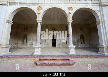 Cortile interno del Casio de Pilato di Siviglia. Foto Stock