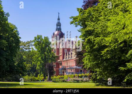 Fuerts Pueckler Park e Bad Muskau Castle Foto Stock